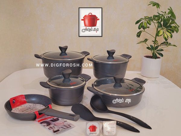 سرویس قابلمه چدن گرانیت اوشن کاندید