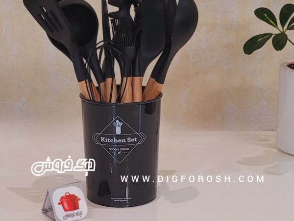 سرویس کفگیر و ملاقه سیلیکون 12پارچه